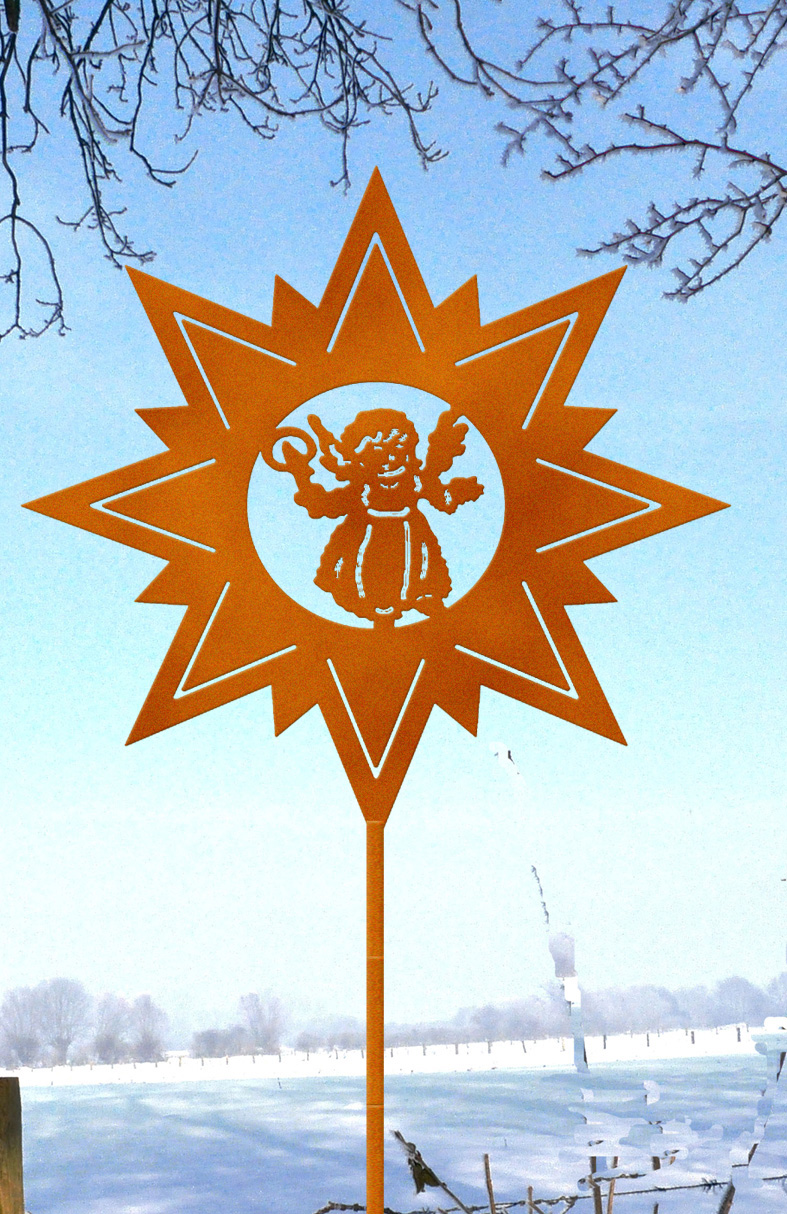 Gartenstecker " Engelstern"
