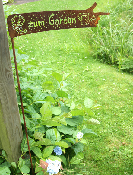 Gartenstecker " zum Garten"