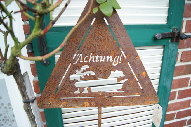 Achtung Weihnachtsmannschlitten