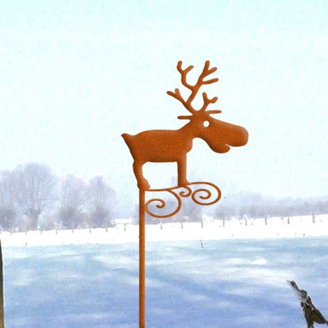 Blumentopfstecker Rentier Rudolf
