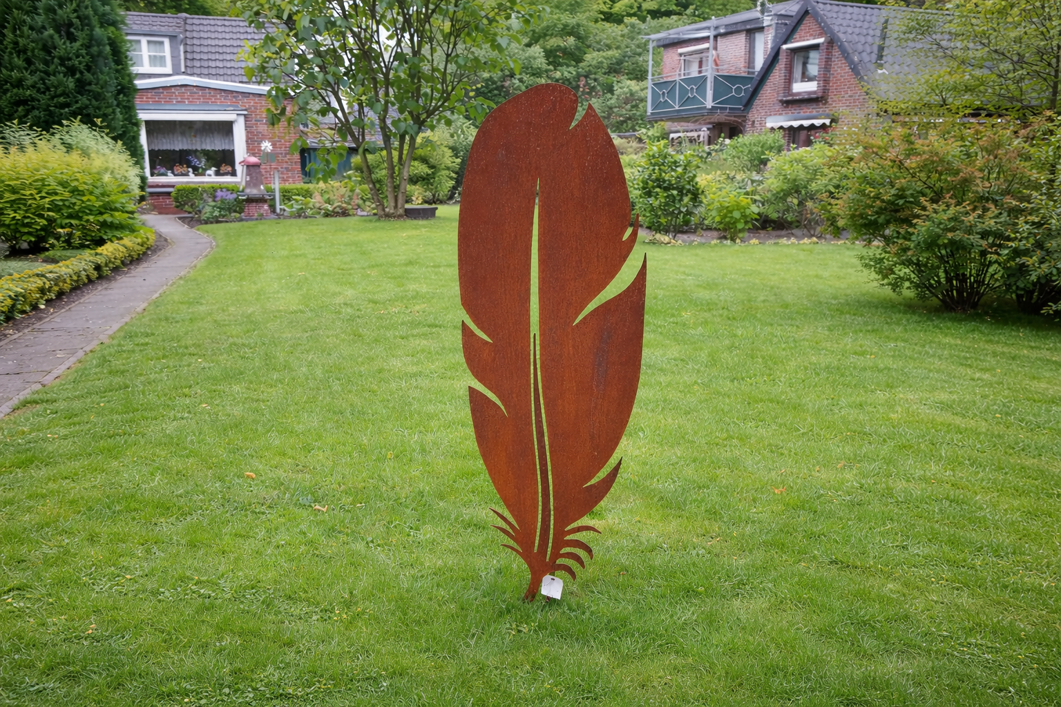 Gartendekoration Rost "Feder 1"