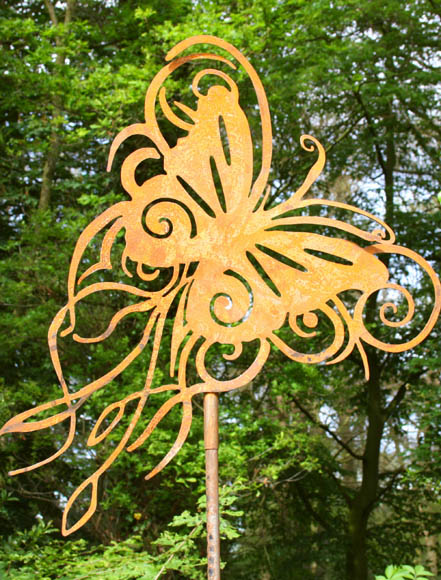 9b7aebd9847ecc29ab1c2c4a716b540b Rost Pflanzenstecker,Schmetterling Paradiso klein