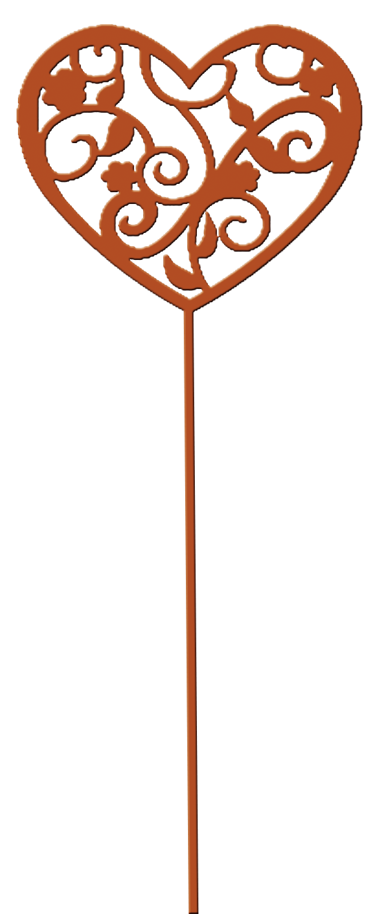 Gartenstecker Herzchen