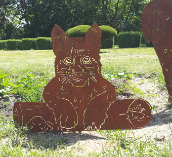 Tierskulptur Luchs Kind " Lucile"