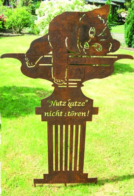 Zierelement Nutzkatze