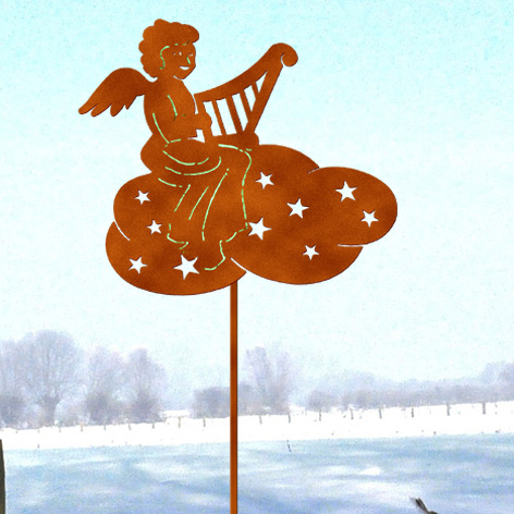  Weihnachtsartikel Blumentopfstecker Harfenengel
