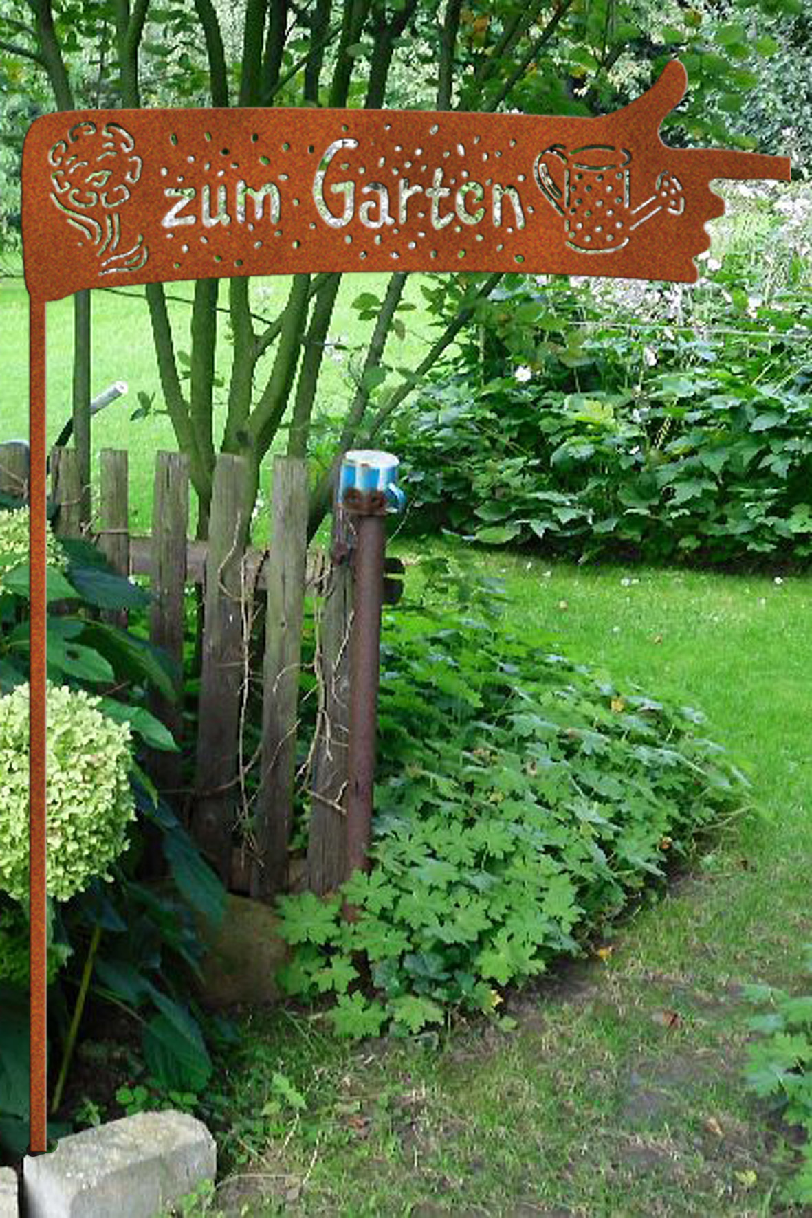Gartenstecker " zum Garten"