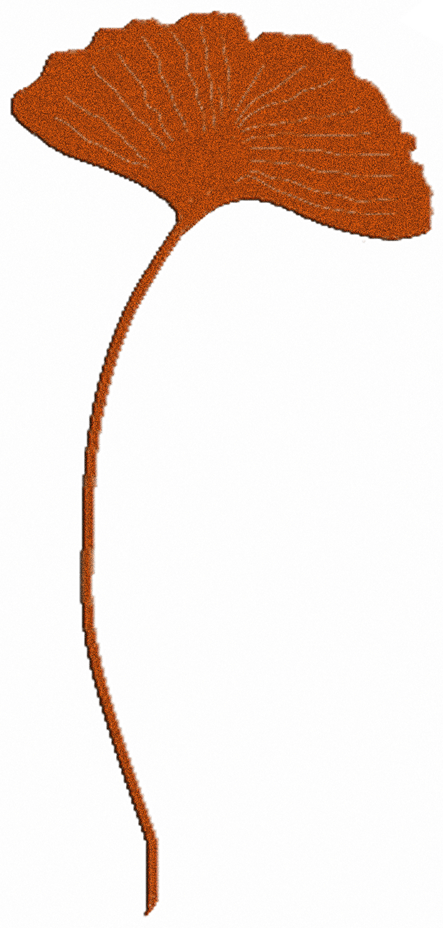 b03277376d7915e8bd07ec6ae45125d8 Gartenstecker Gingkoblatt klein